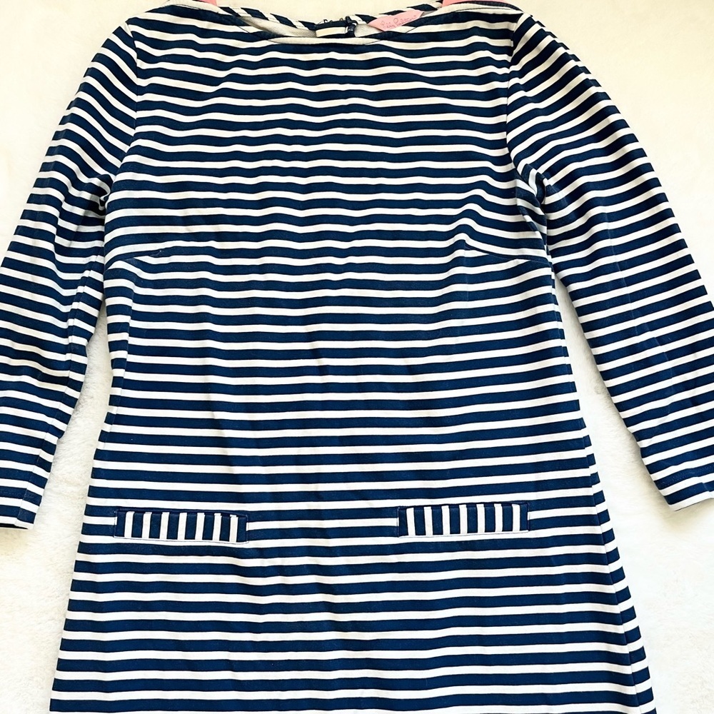 LILLY PULITZER IRINA GUAVA MELON EXOTIC GARDEN DRESS Size Small Nautical - Picture 3 of 14